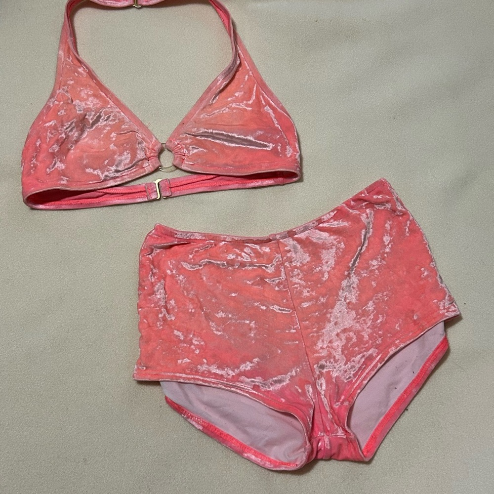 Vintage Pink Swimsuit velour